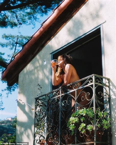 halle berry breast|Halle Berry poses nude on her balcony, gets praise from fellow stars